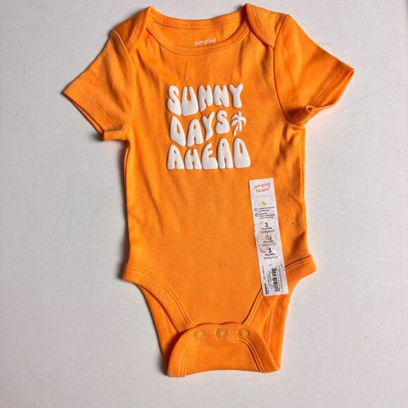 Jumping Beans Baby Bean Short Sleeve Crew Neck Graphic Snap Closure Sz 3M NWT - Picture 5 of 8